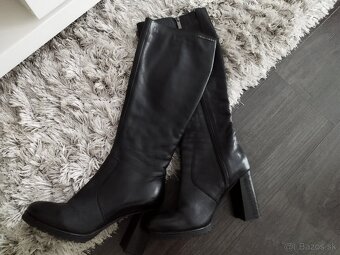 Kožené čižmy zn. Solo Femme 39 - 3
