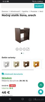 Posteľ s nočným stolíkom - 3