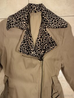 Kabát hnedý dámsky s leopardím vzorom /+ zľava možná/ - 3