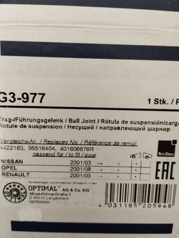 NISSAN,OPEL,RENAULT Podpora/kloub - 3