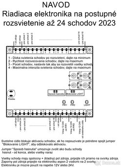 Postupné rozsvietenie schodov - 3