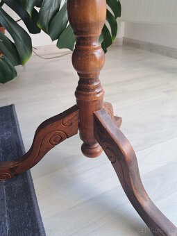 drevený stolík, side table - 3