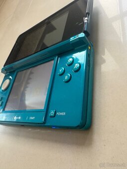 Nintendo 3DS Aqua Blue + 2 Hry - 3