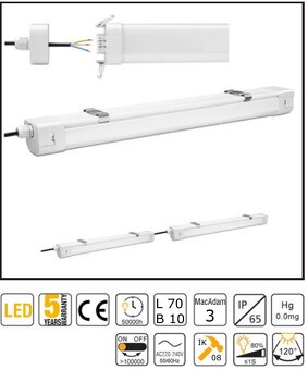 Profesionálne LED svietidlo Taurus 1200 – Výkonné, odolné - 3