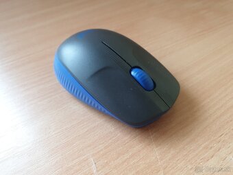 Bezdrôtová myš Logitech M190 – Modrá/Čierna - 3