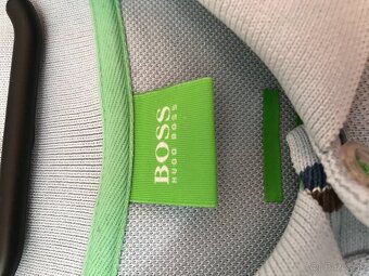 HUGO BOSS originál azurove pánske polotricko L/XL - 3
