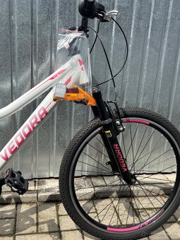 Detský bicykel Vedora Madspeed 24” ružovo-biely - 3
