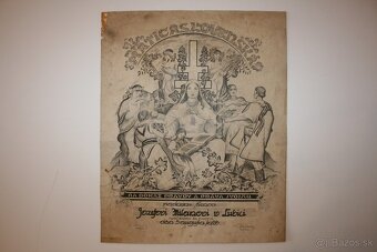 MARTIN  BENKA  - diplom  Matice slovenskej (1928) - 3