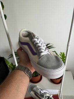 Vans Old Skool 43 fialové sivé nové - 3