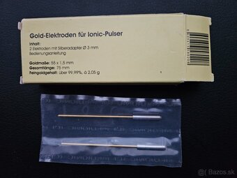 Zlaté elektródy pre Ionic-Pulser (Medionic) - 4,1g 24karátov - 3