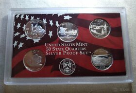 6x Strieborných proof sád "50 State" 2004-2009 - 3