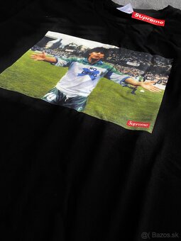 Čierne tričko Supreme x Maradona - L - 3