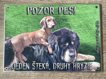 Tabuľky pozor pes - 3