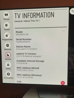 Napredaj LG OLED 55EG9A7V - 3