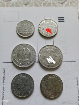 Mince Tretia reich striebro 5 mariek - 3