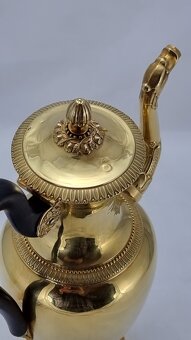 Kaštieľna konvica z pozláteného  striebra -  409 gramov - 3