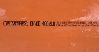 KANALIZAČNÁ RÚRA PVC 400X9,8X2000 SN4 / KANALIZAČNÉ RÚRY - 3