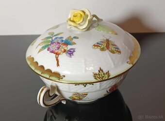 Nádherná porcelánová miska , dóza HEREND top stav. - 3