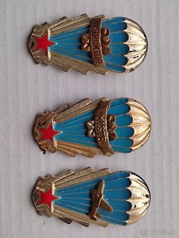 7 ks výsadkárske odznaky CSLA MISTR INSTRUKTOR 1, 2, 3 - 3