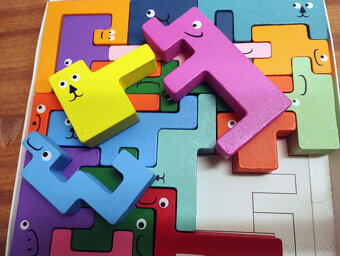 Dánske drevené puzzle - Zvieratká - 3