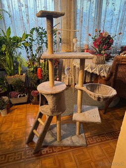 Škrabadlo pre mačky s domčekom - 3