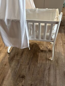 Kolíska pre bábätko s baldachýnom a mantinelom - 3