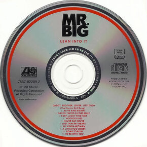 CD Mr. Big – Lean Into It 1991 - 3