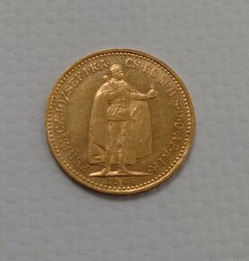 Zlaté mince 10 korona uhorská - 3