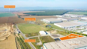 CREDA | predaj 5 651 m2 komerčný pozemok, Senec - priemyseln - 3