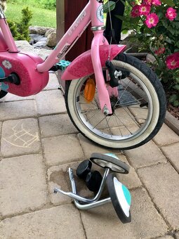 Dievčenský bicykel+pomocné kolieska - 3