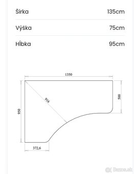 Rohový písací stôl - 3