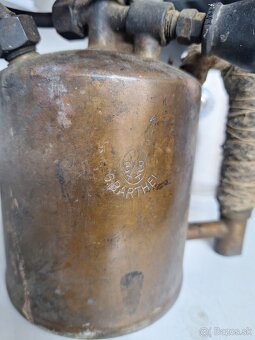 Starožitná nemecká pájkovacia lampa G.Barthel - 3