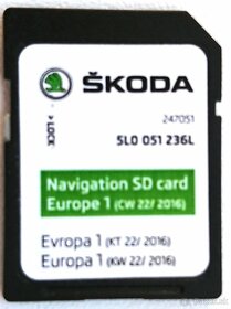 Navigácia - Mapy Škoda Octávia, Rapid, Fabia - 3