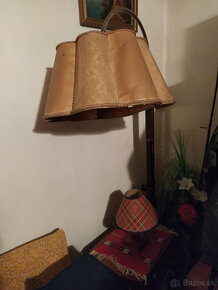 Art Deco RETRO stojacia lampa so stolikom (iba osobný odber - 3