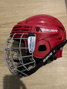 Hokejová prilba Bauer 50-55cm cervena - 3