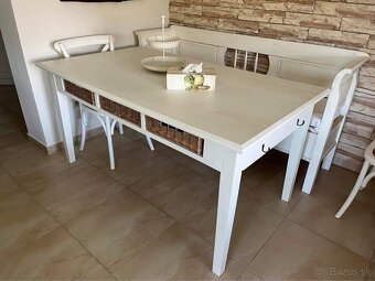 Vintage jedalensky stol+stolicky - 3