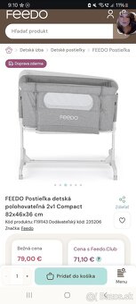 Polohovateľná postieľka - 3