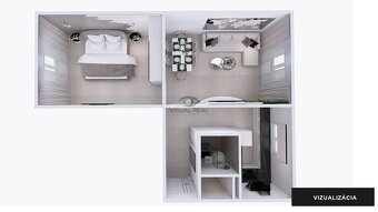 Na predaj 2 izbový byt o výmere 52 m2 na ul. Galaktická, Nad - 3