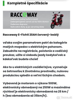 E-fichtl Nový 0KM 2rZáruka e moped e skuter elektricky - 3