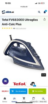 Predám žehličku tefal FV6830EO - 3