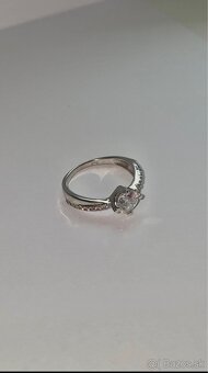 Strieborný prsteň 925 s kameňom - 3