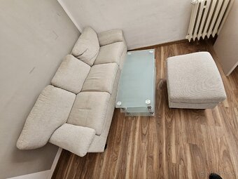 Gauč, stolík taburetka - 3