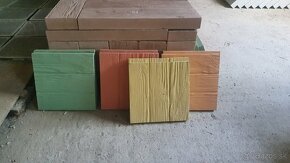 Terasová betónová dlažba imitácia dreva 30x30x3cm antracit - 3