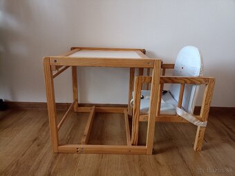 Detská drevená stolička so stolom - 3