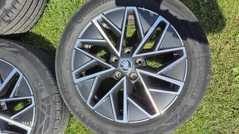 Predam hlinikove disky a letne pneumatiky 205/55/17,5x112 - 3