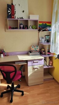 Dievčenská zostava nábytku+ posteľ s prísteľkou ( bez matra) - 3