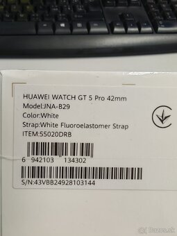 Huawei Watch GT 5 Pro 42 mm Biele Dámske NOVÉ - 3