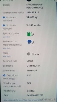 Nové pneumatiky Goodyear EfficientGrip 215/55 R17 94W - 3