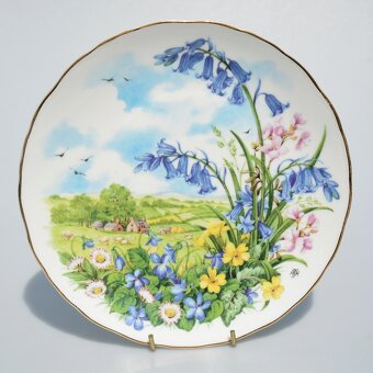 Kompletná sada 4 porcelánové taniere - 4 ročné obdobia - 3