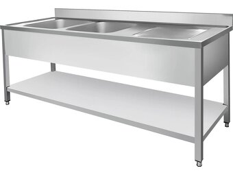 Nerezový dvojdřez s odkapávací plochou - 3